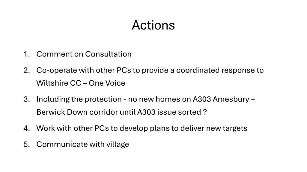 actions