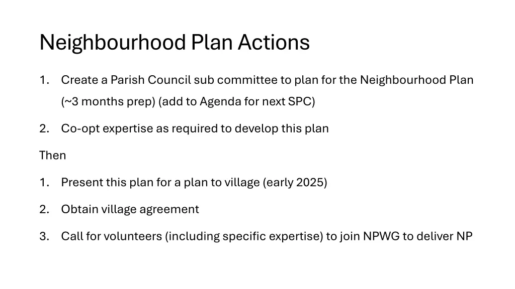 neighbourhoodplan actions