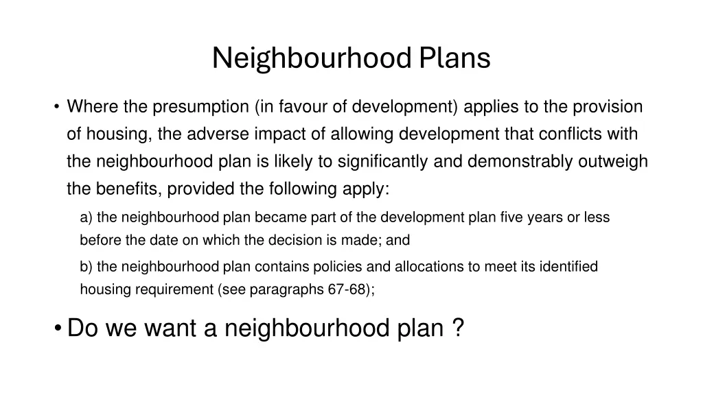neighbourhoodplans