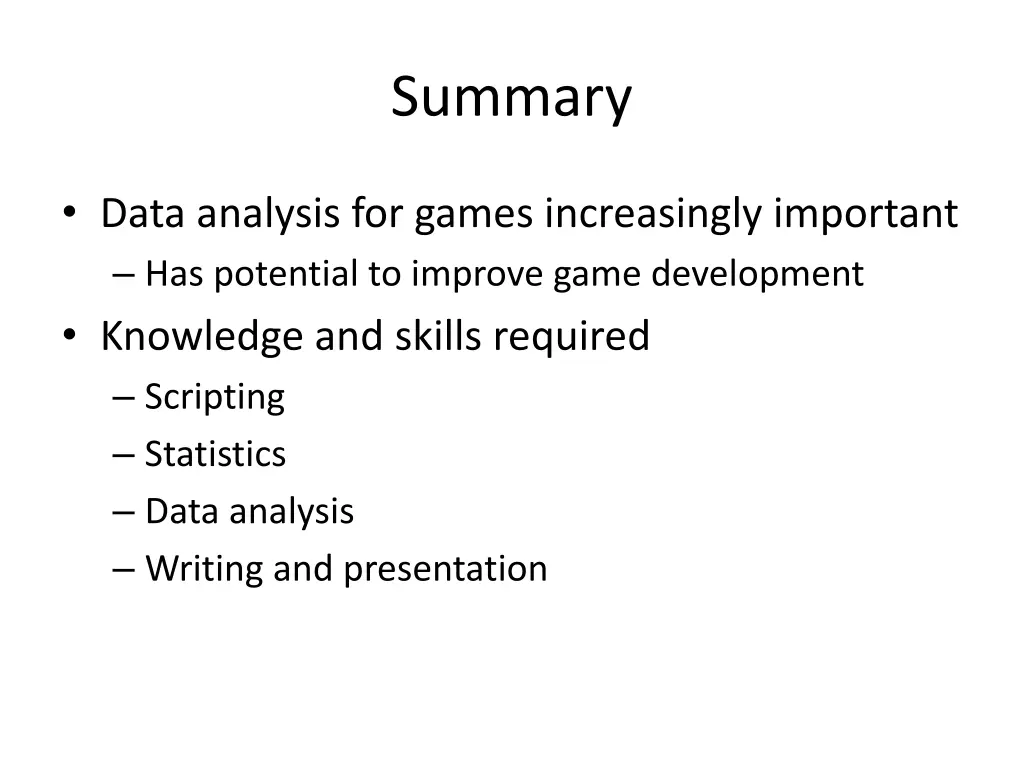 summary