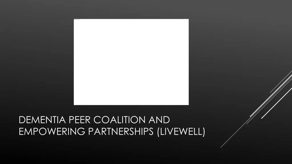dementia peer coalition and empowering