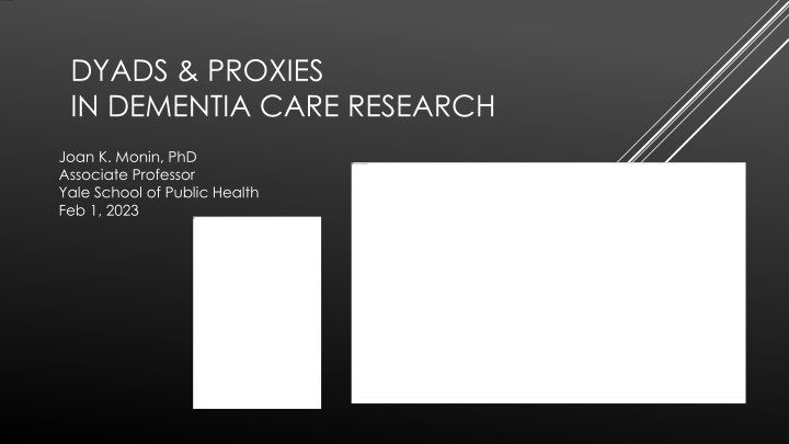 dyads proxies in dementia care research
