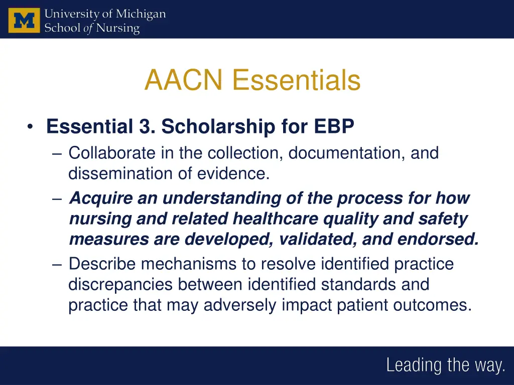aacn essentials 4