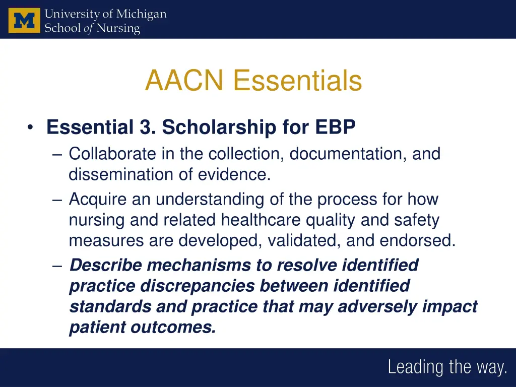 aacn essentials 5