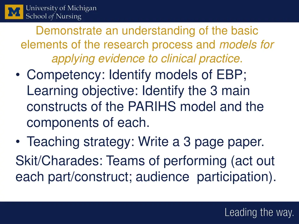 demonstrate an understanding of the basic 1