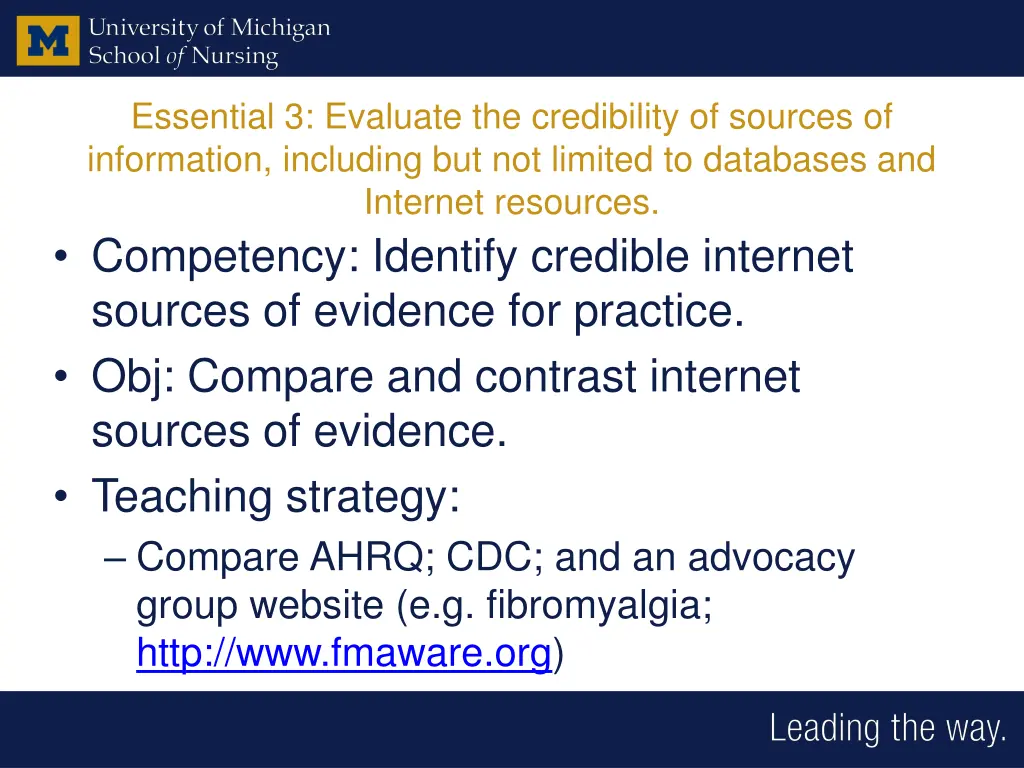 essential 3 evaluate the credibility of sources
