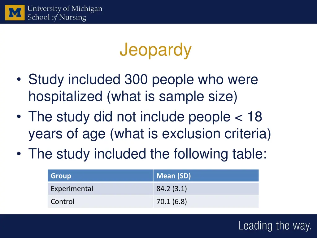 jeopardy