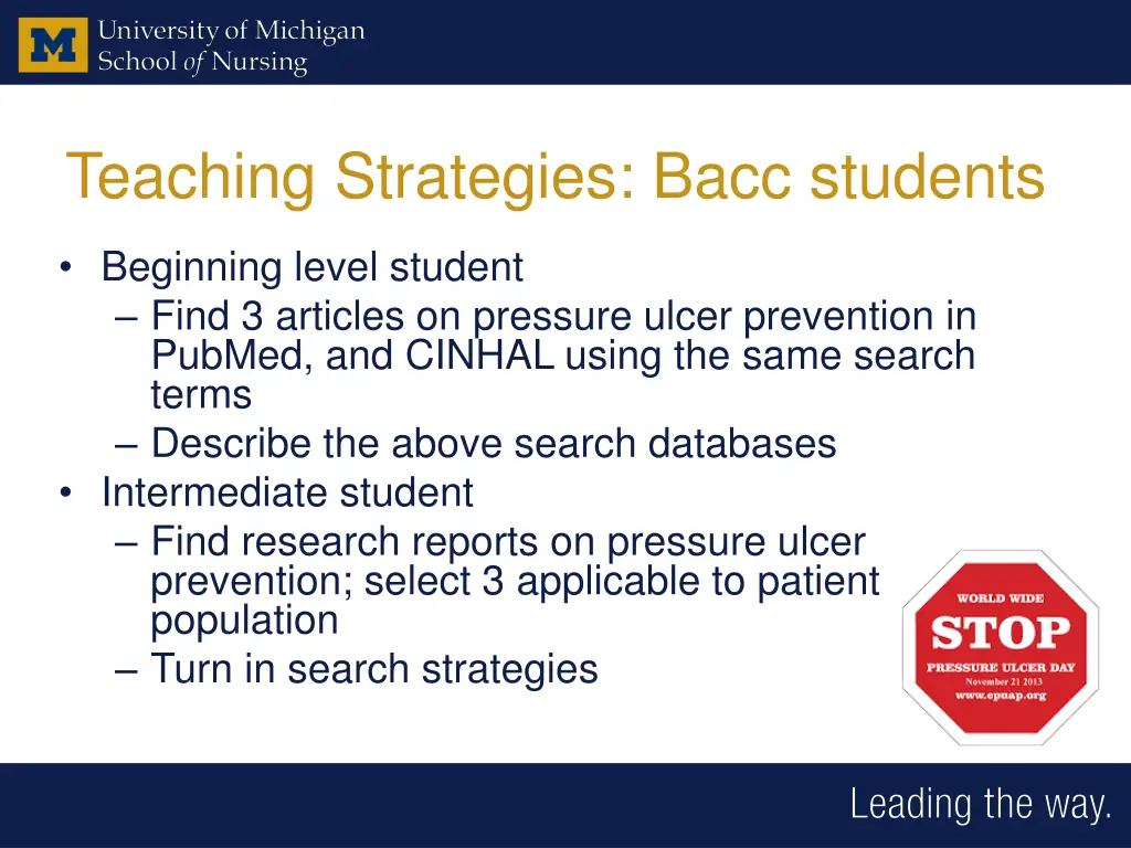 teaching strategies bacc students