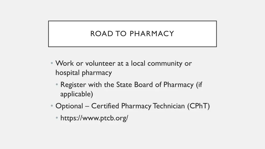 road to pharmacy 1