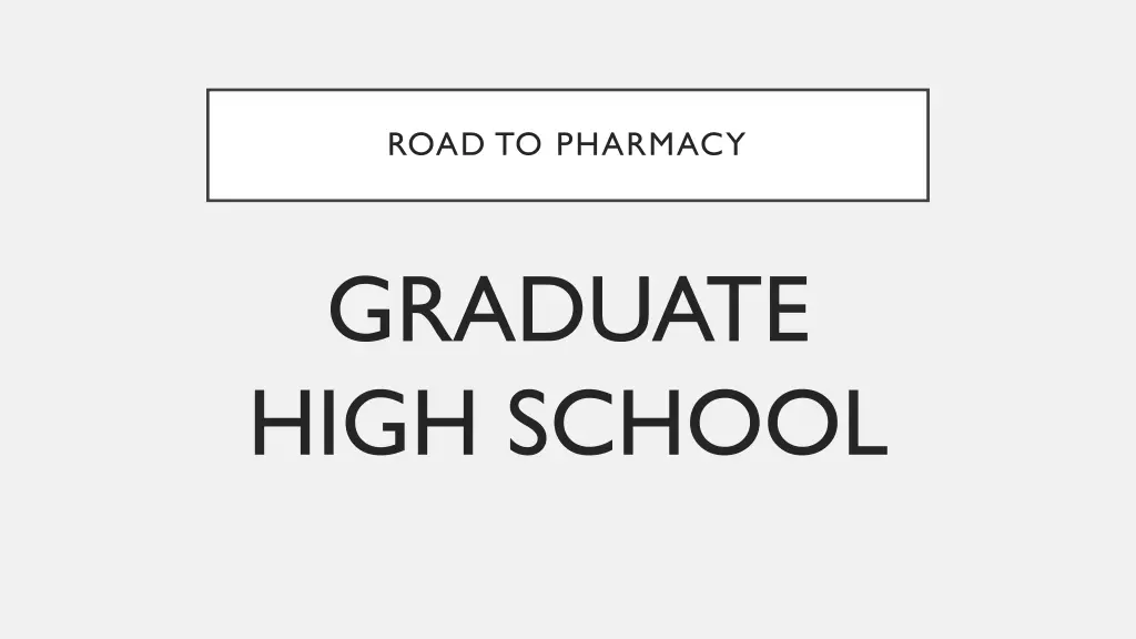 road to pharmacy