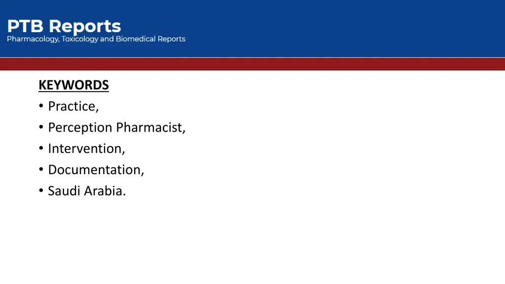 keywords practice perception pharmacist