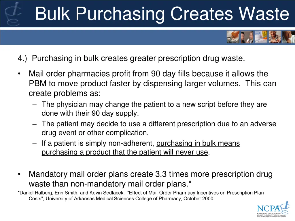 bulk purchasing creates waste