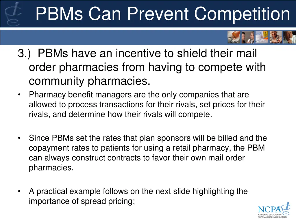 pbms can prevent competition