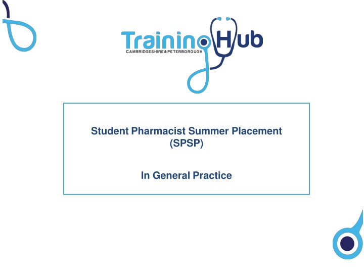 student pharmacist summer placement spsp