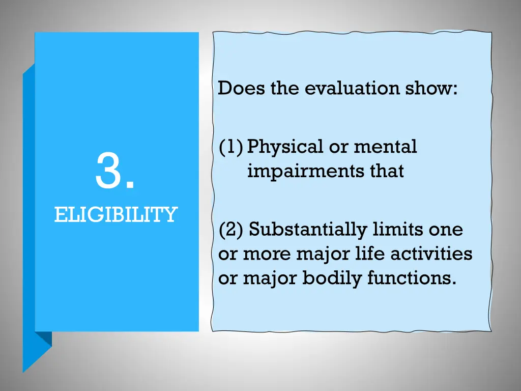 does the evaluation show