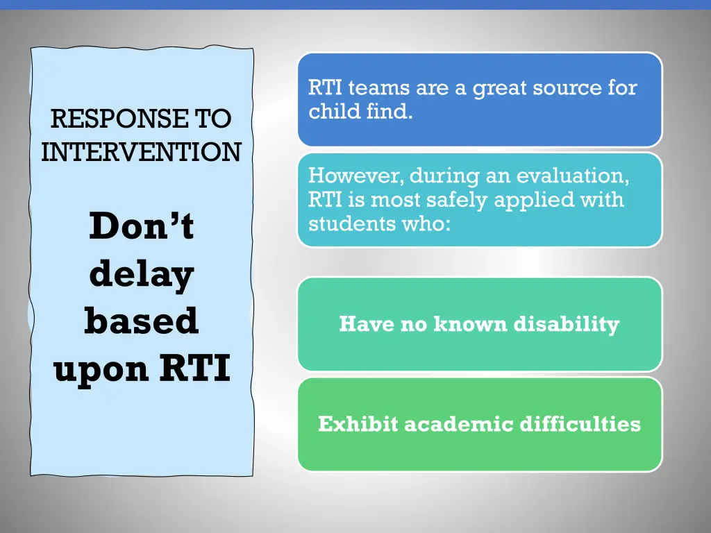 rti teams are a great source for child find