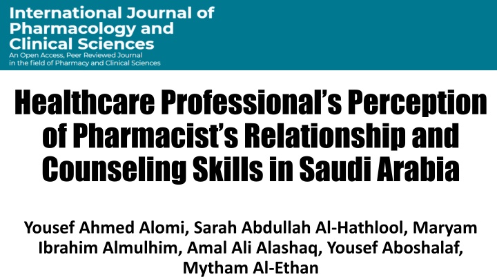 healthcare professional s perception