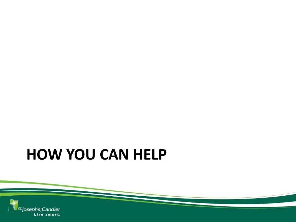 how you can help
