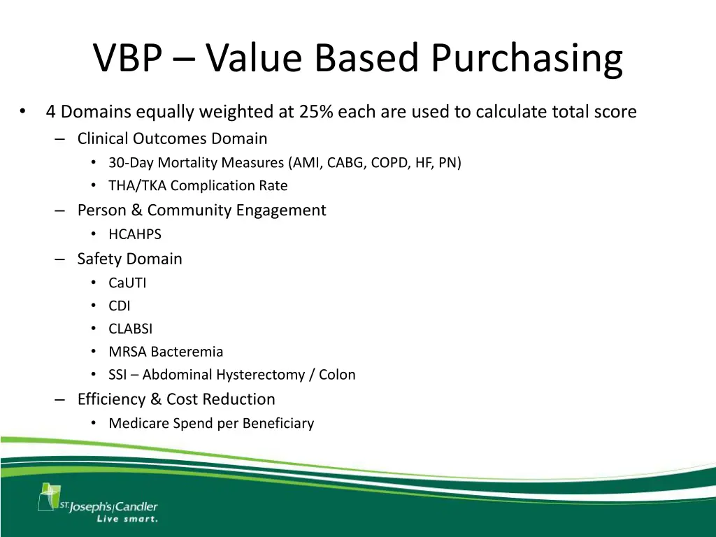 vbp value based purchasing