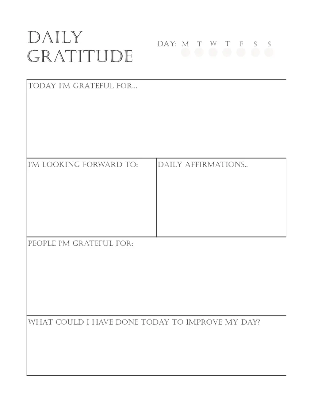 daily gratitude