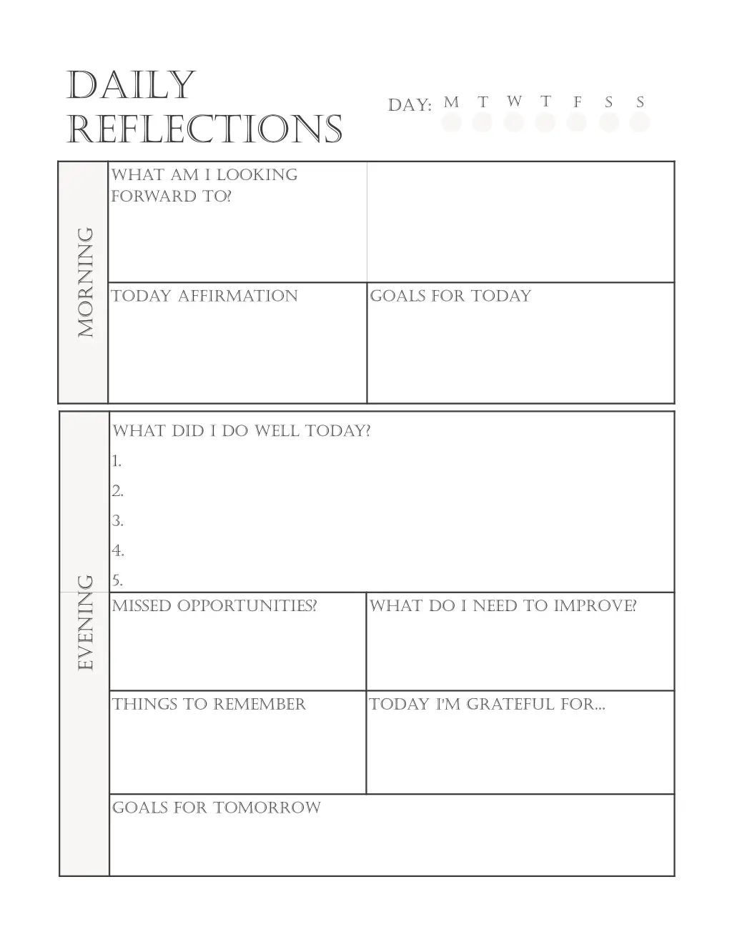 daily reflections
