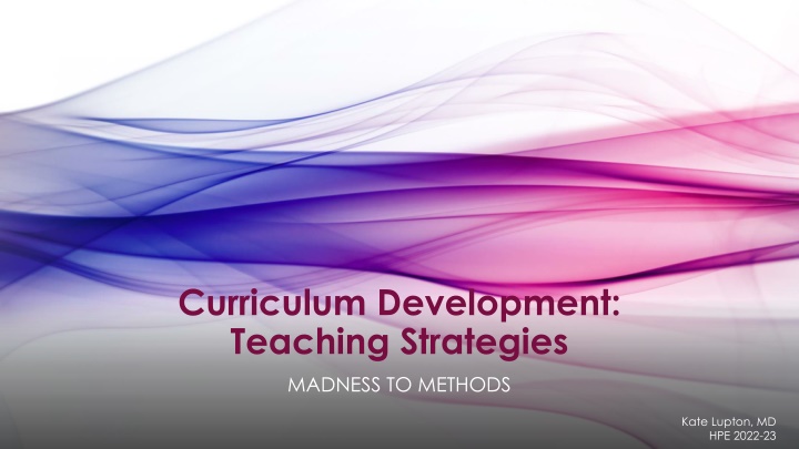 curriculum development teaching strategies