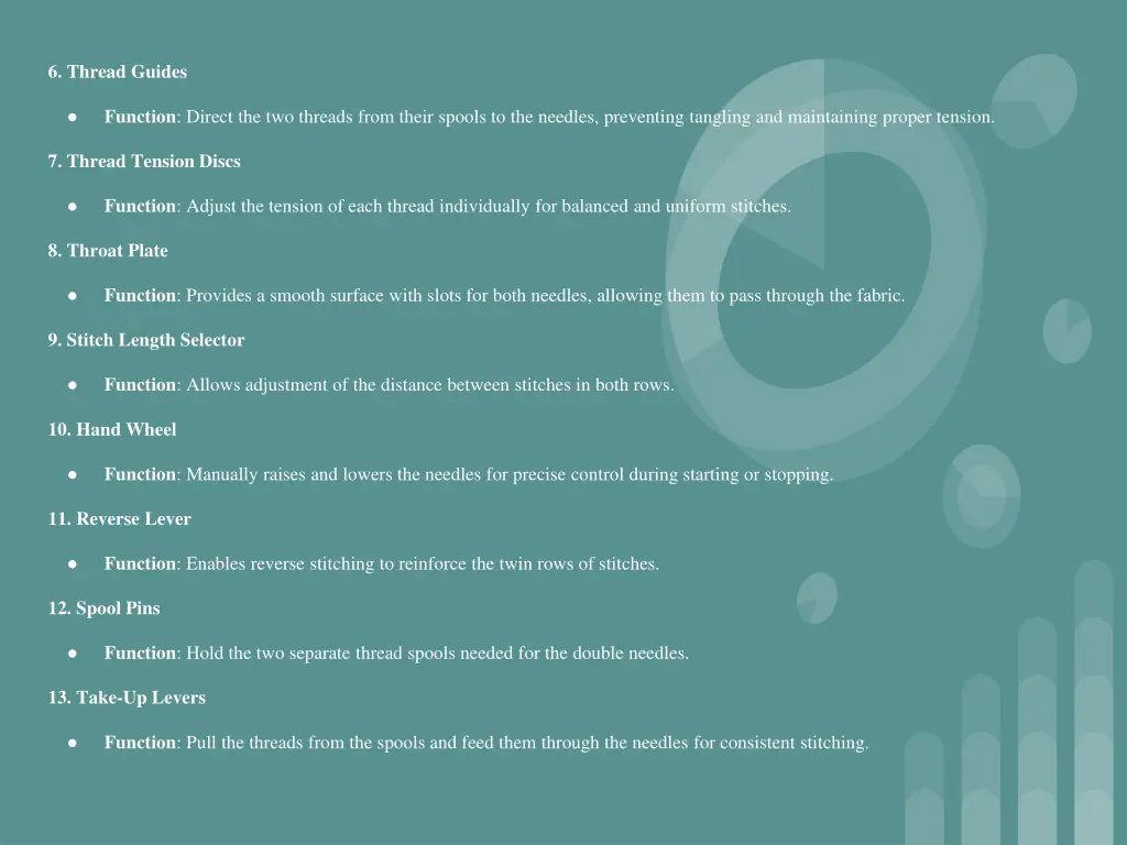 6 thread guides