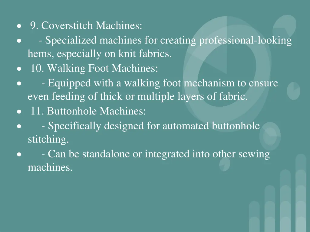 9 coverstitch machines specialized machines