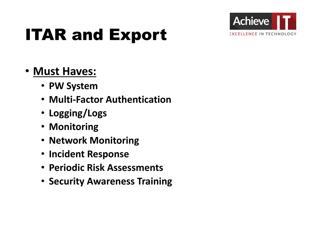 itar and export 1