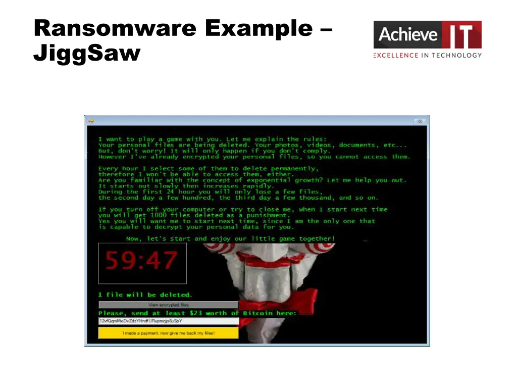 ransomware example jiggsaw