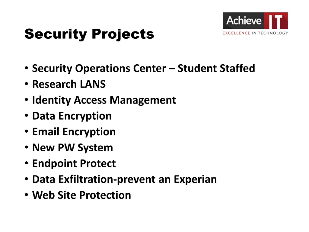 security projects