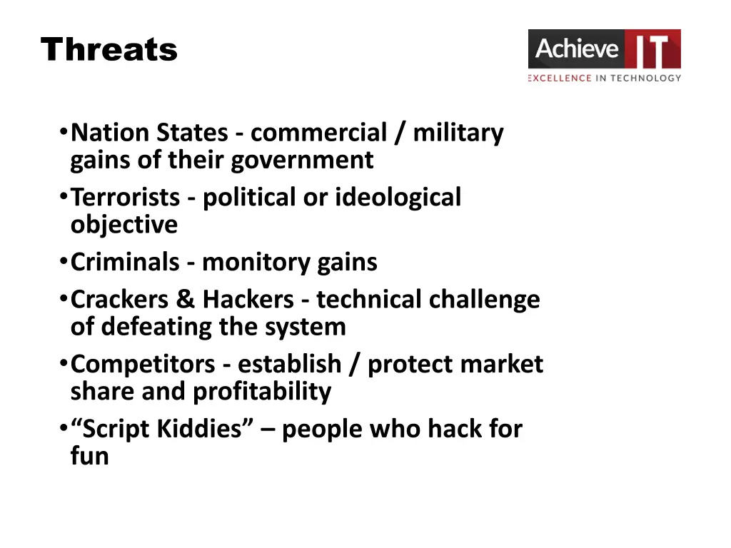 threats