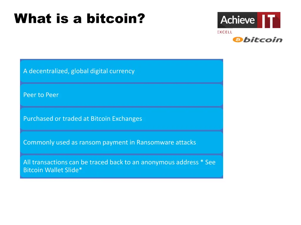 what is a bitcoin