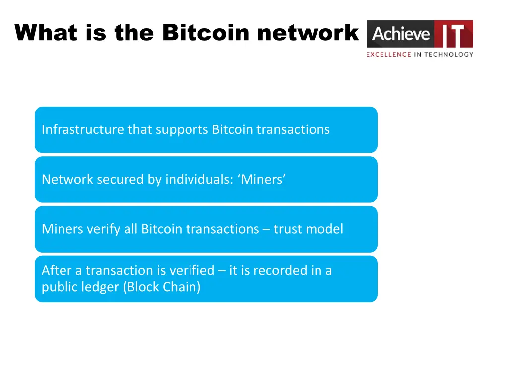 what is the bitcoin network