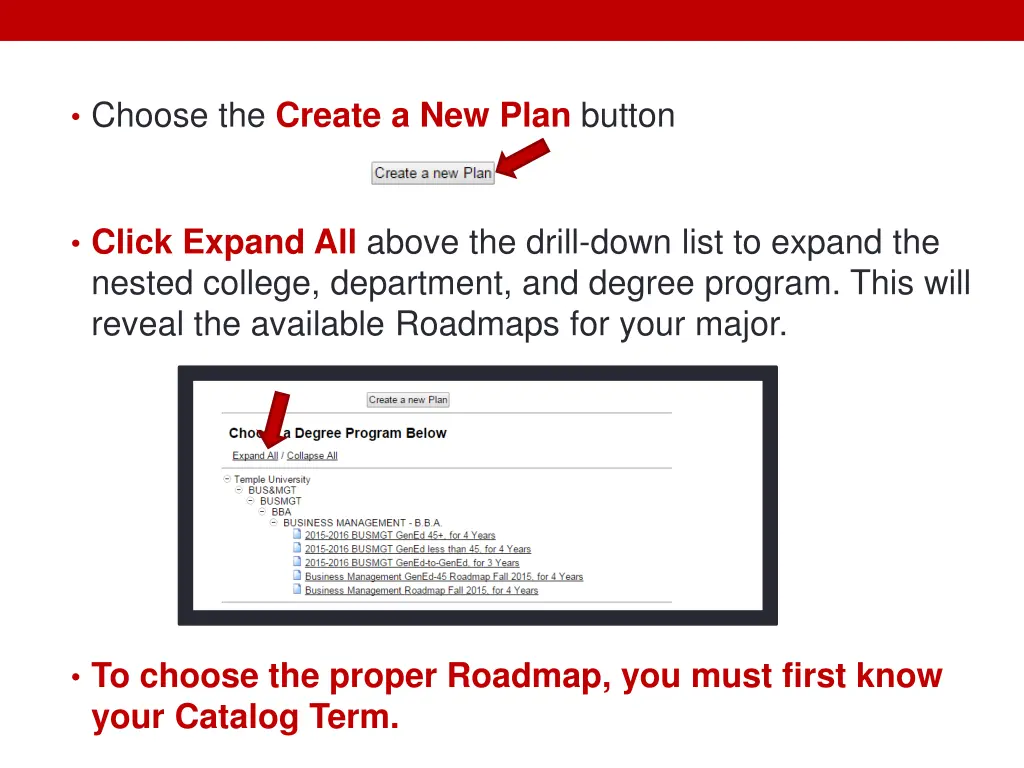 choose the create a new plan button