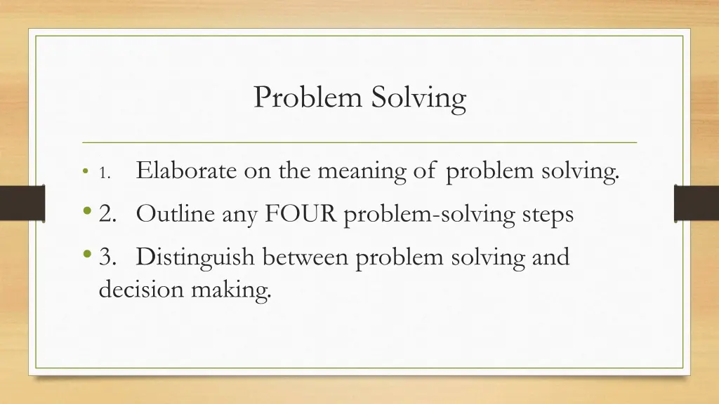 problem solving 1