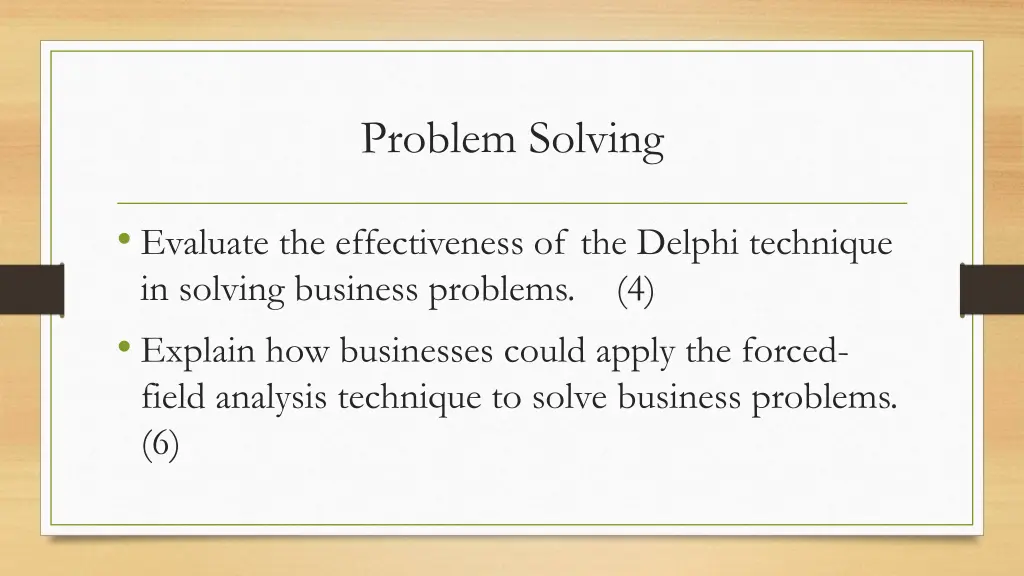 problem solving 4