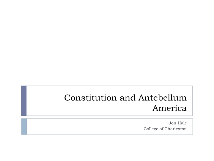 constitution and antebellum