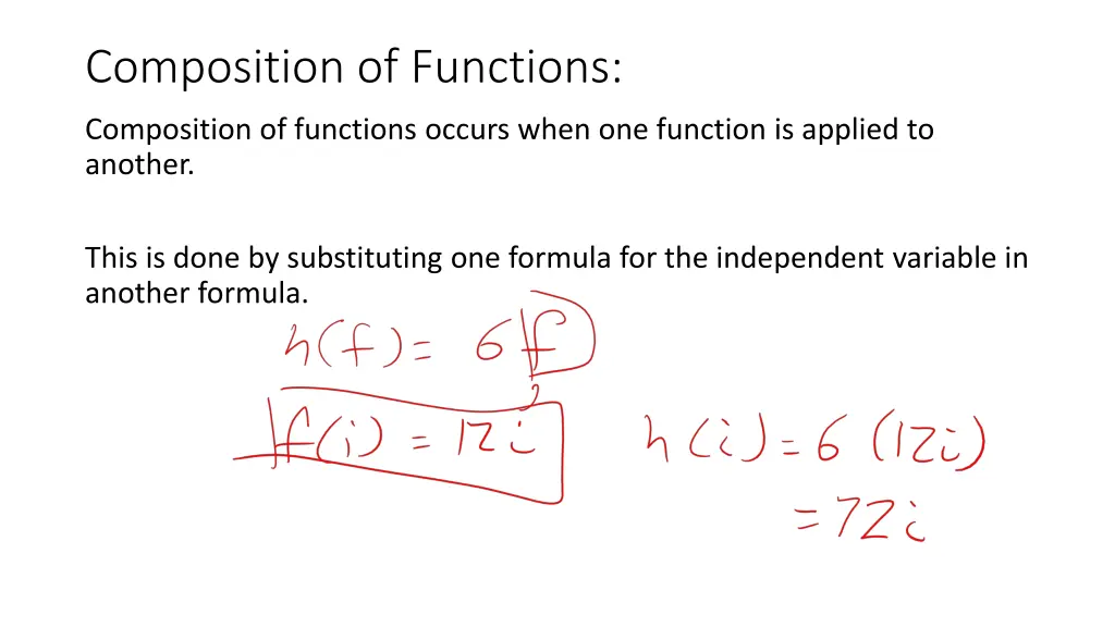 composition of functions
