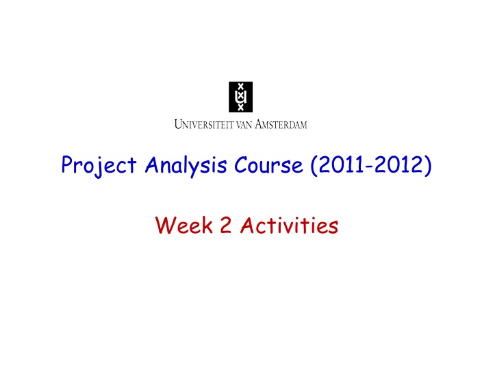 project analysis course 2011 2012