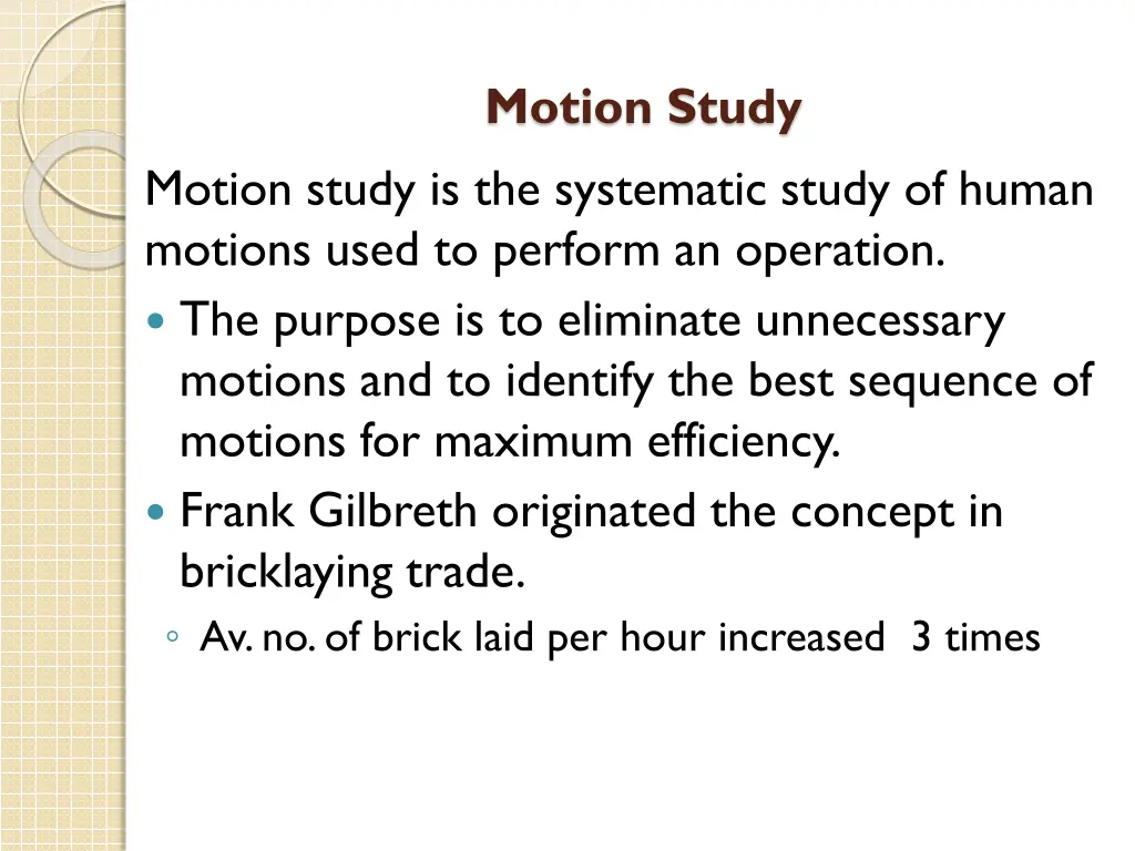 motion study 1