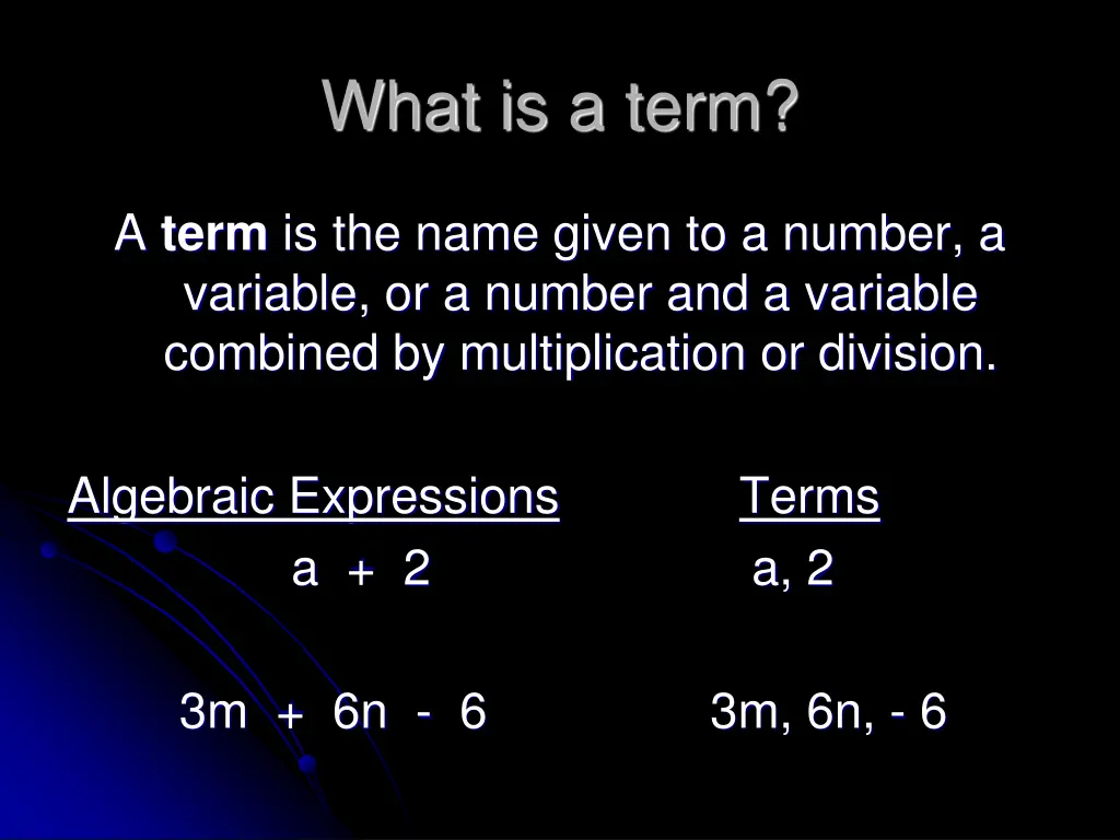 what is a term