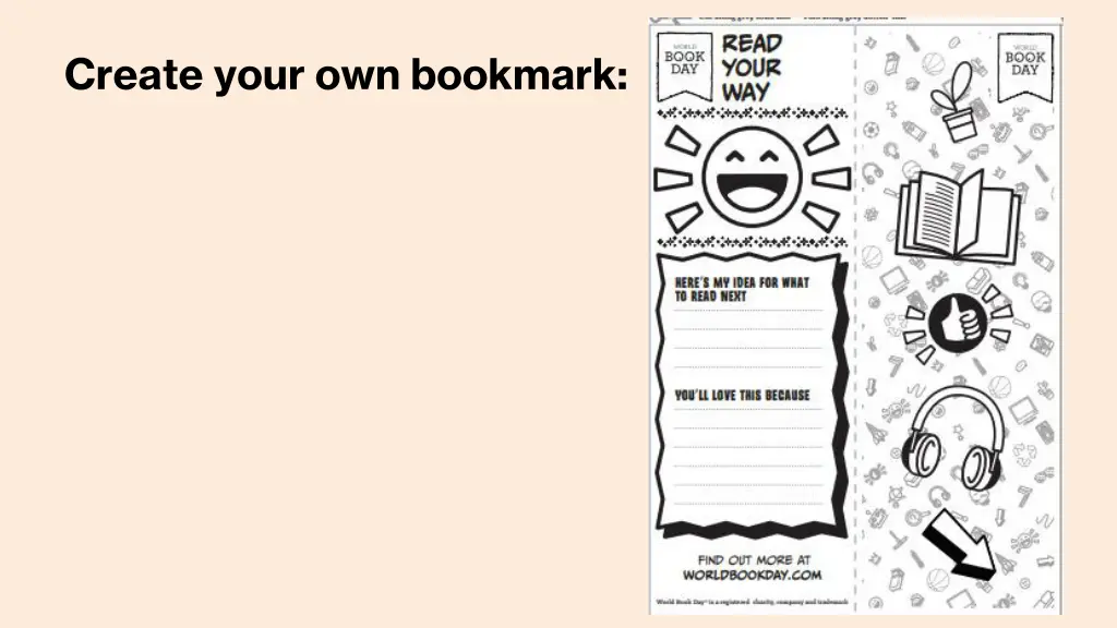 create your own bookmark