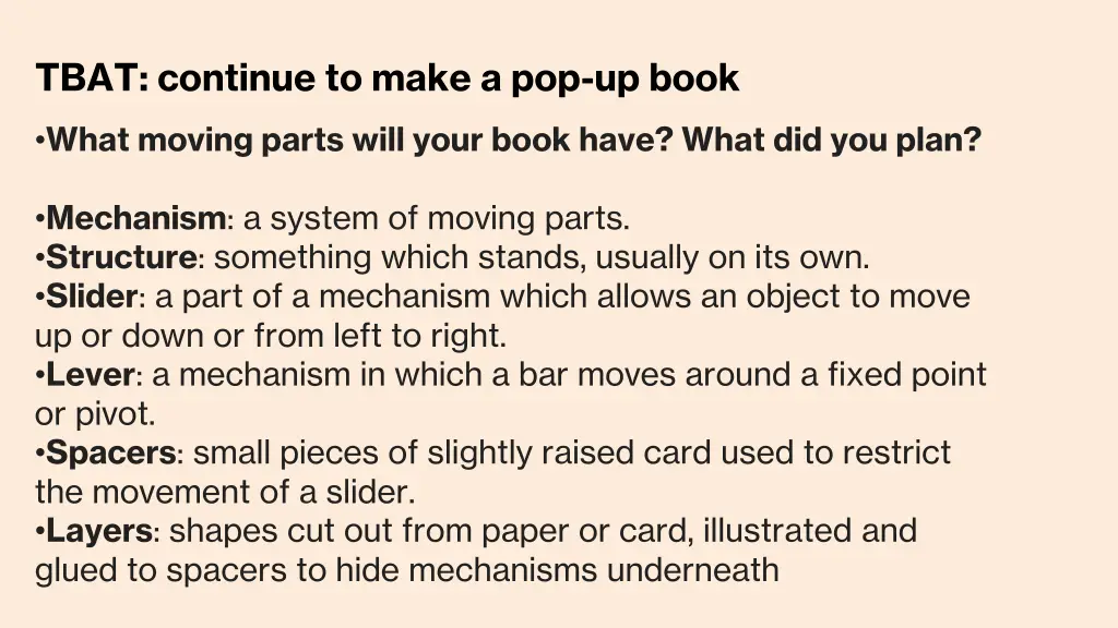 tbat continue to make a pop up book 1