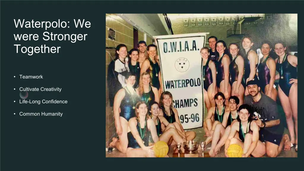 waterpolo we were stronger together
