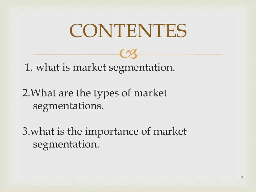 contentes