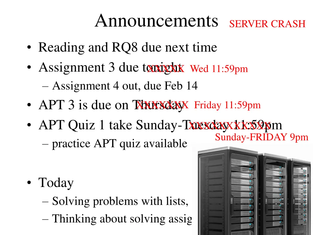 announcements 1