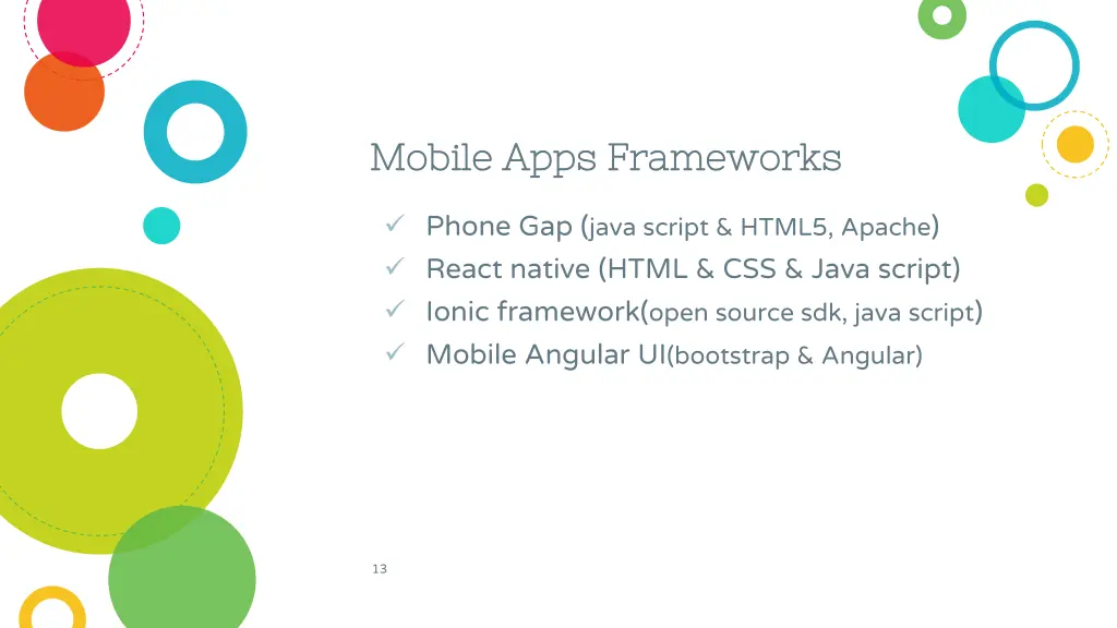 mobile apps frameworks mobile apps frameworks