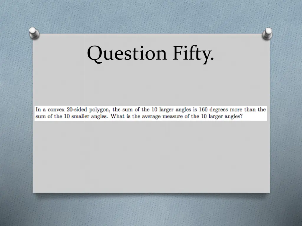 question fifty
