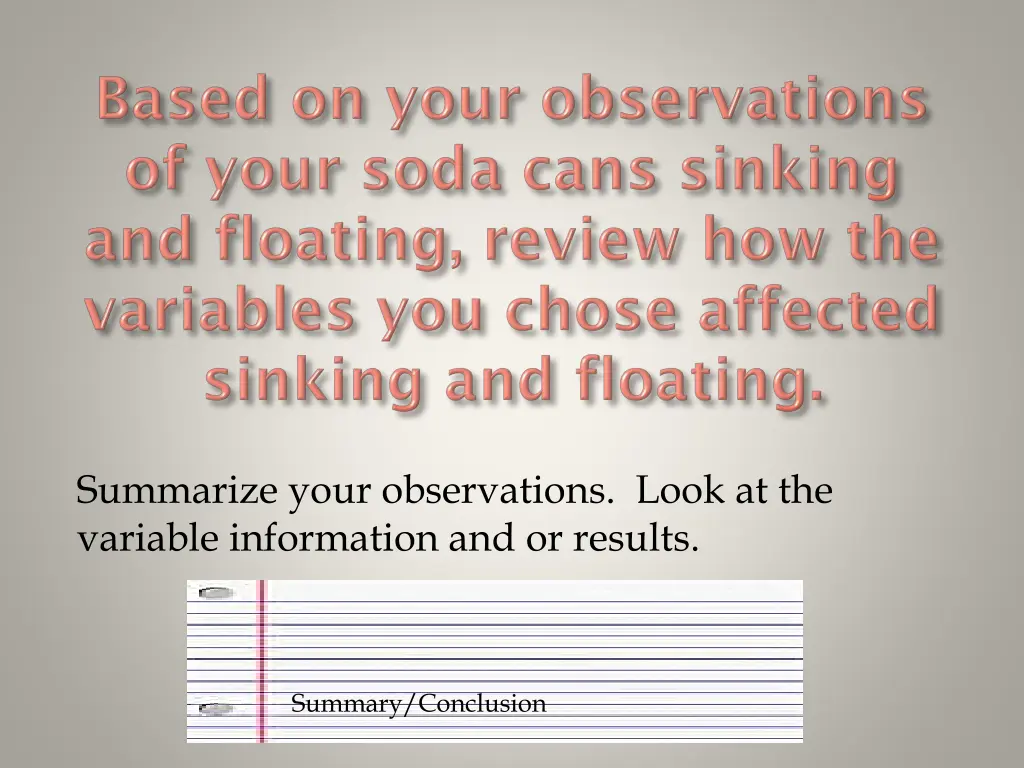 summarize your observations look at the variable
